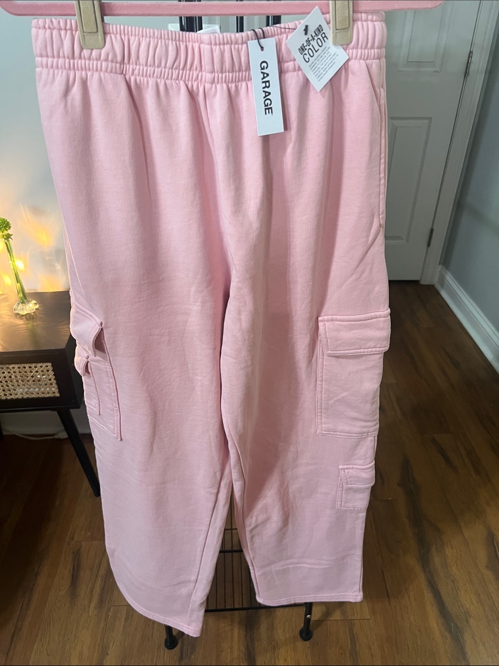 Garage Light Pink Cargo Joggers